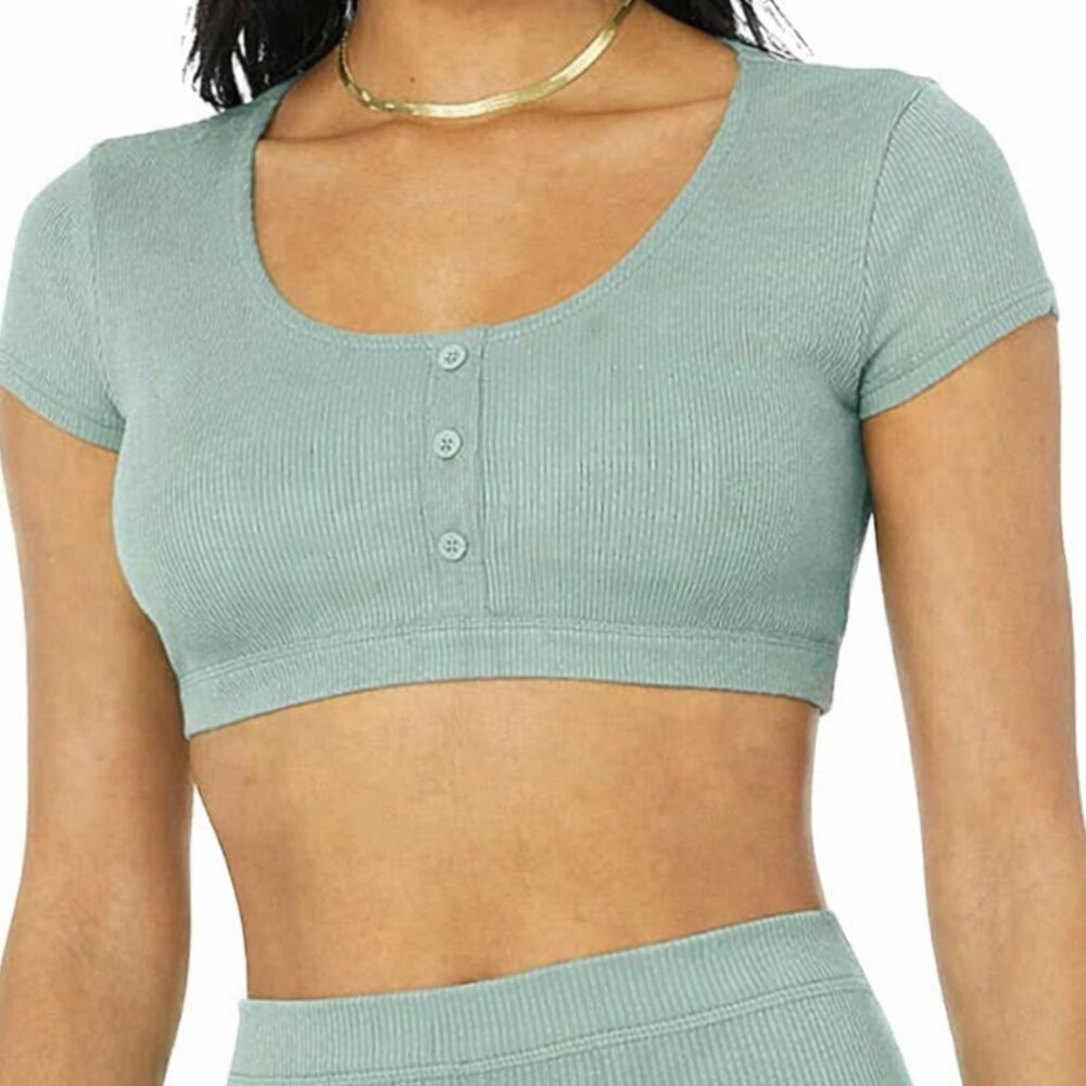 Alo - Blissful Henley Bra Top